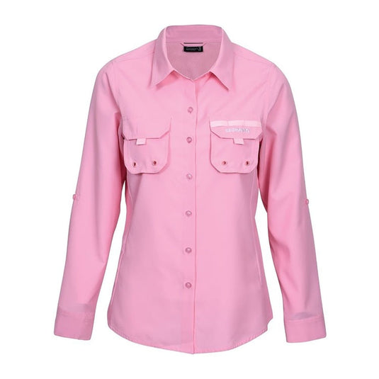 SHIMANO Ladies Vented Fishing Shirt - Pink [SIZ:10]
