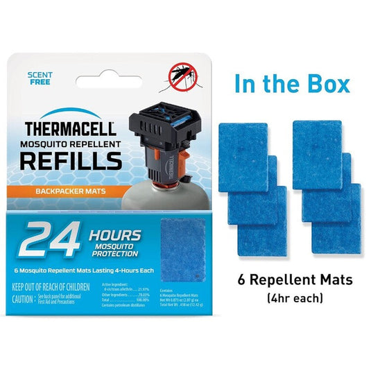 Thermacell Backpacker Refill Mats 24hr (6pk) THM24