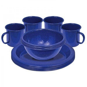 12 Piece Enamel Dinner Set