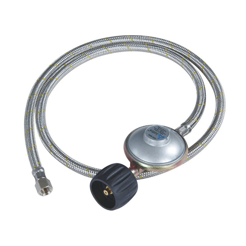 Load image into Gallery viewer, Companion Regulator LCC27 1/4" BSPF 1200mm - Stainless Braided Hose
