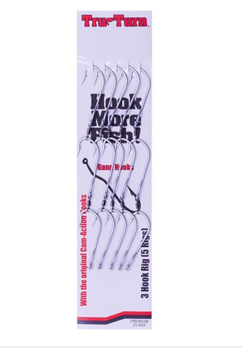 Load image into Gallery viewer, Tru-Turn 3 Hook Swivel Gangs (5 pk) [SIZ:1/0]
