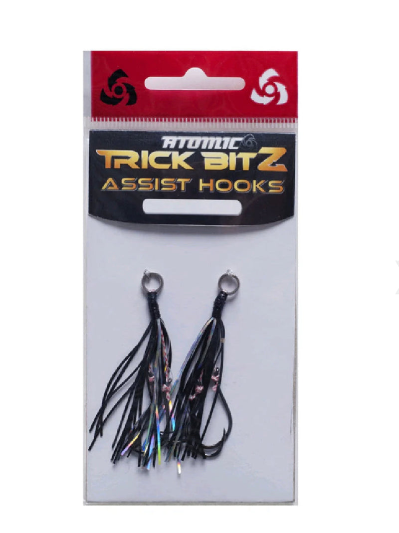 Load image into Gallery viewer, Atomic Tricks Bits Assist Hooks [SIZ:#10 COL:Black/Silver]
