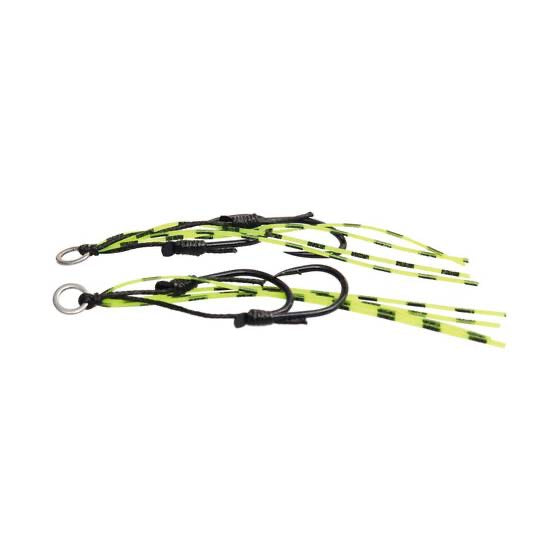 Load image into Gallery viewer, TT Assist Hooks Finesse Series [SIZ:Medium COL:Chartreuse Tiger]

