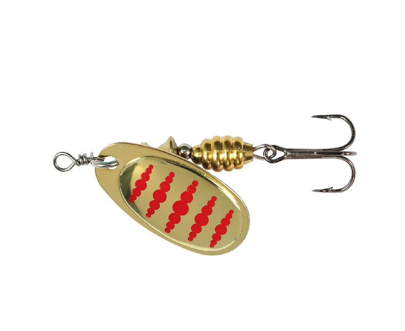 Load image into Gallery viewer, TT Spintrix Size 1 (3.6g) [COL:Gold Red Dots]
