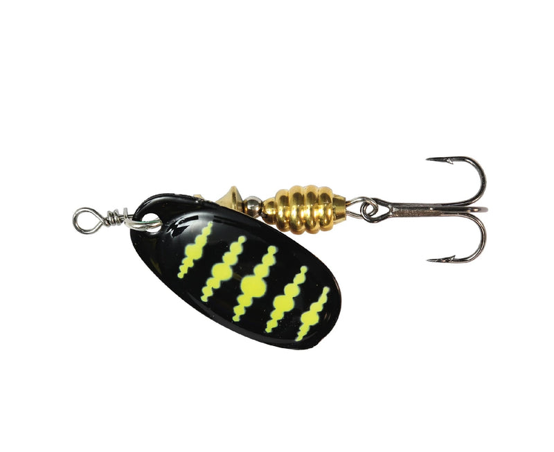 Load image into Gallery viewer, TT Spintrex Size 2 (4.3g) [COL:Black Yellow Dots]
