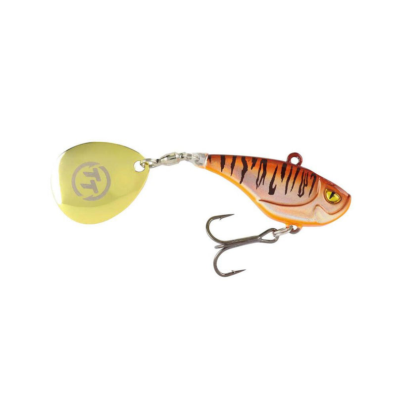 Load image into Gallery viewer, TT Flashpoint + Metal Tail Spinner 37mm 14g [COL:Mongrel Tiger]
