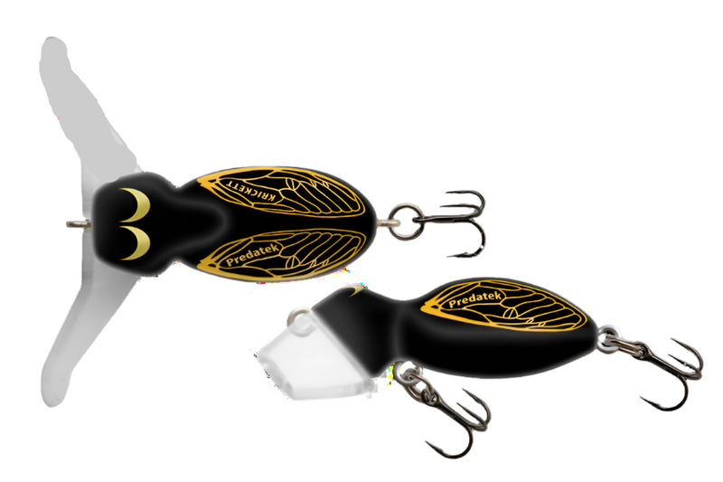 Load image into Gallery viewer, Predatek K45 Krickett Vibrant Surface Paddler (Clear Bib) [COL:Black Beetle]
