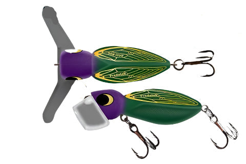 Load image into Gallery viewer, Predatek Bass Bug 60mm Surface Lure [COL:Jewel Bug]
