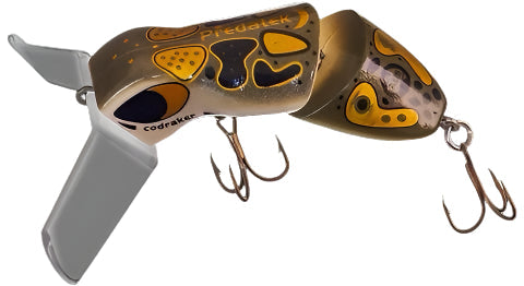 Load image into Gallery viewer, Predatek Cod Raker 90mm Surface Lure (Clear Bib) [COL:Bronze Bass]
