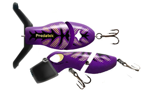 Predatek Cod Raker 90mm Surface Lure (Clear Bib) [COL:Deep Purple]