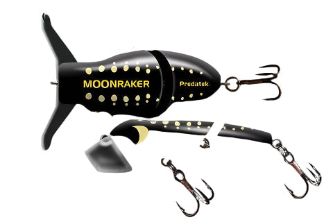 Load image into Gallery viewer, Predatek Moon Raker 65mm Surface Lure [COL:Black Beetle]
