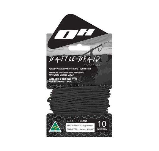 Ocean Hunter 1.9mm Battle Braid Dyneema 10m [COL:Black]