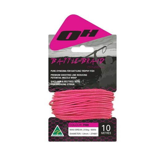 Ocean Hunter 1.9mm Battle Braid Dyneema 10m [COL:Pink]