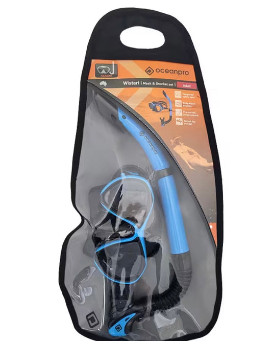 Ocean Pro Wistari Mask/Snorkel Set [COL:Ocean Blue]