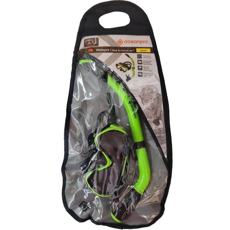 Load image into Gallery viewer, Ocean Pro Wategos Junior Mask/ Snorkel Set [COL:Lilac/Black]
