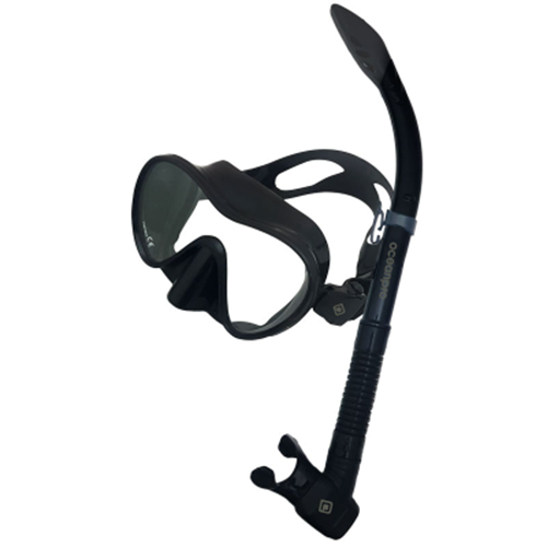 Ocean Pro Oberon Mask/Snorkel Set [COL:Black]