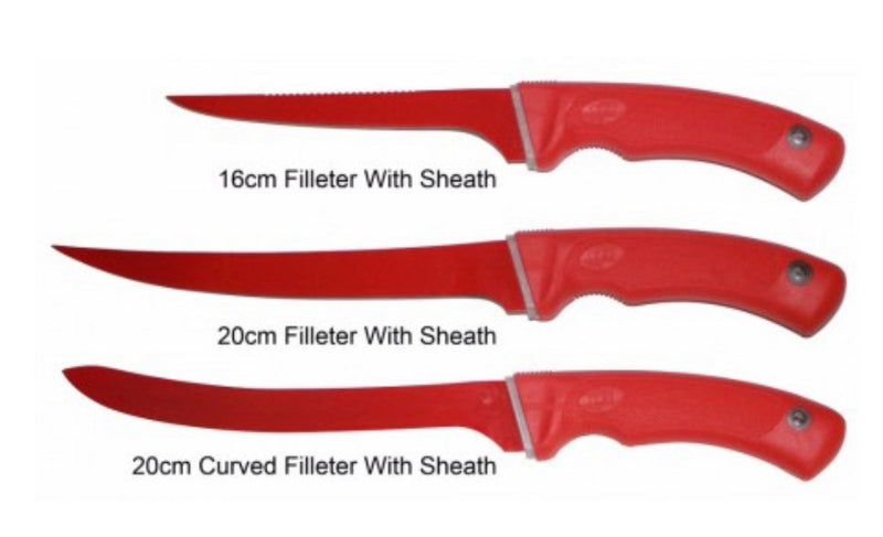 Load image into Gallery viewer, Blade Runner Red Teflon Coated [TIT:16cm BR Teflon Fillet Kn]
