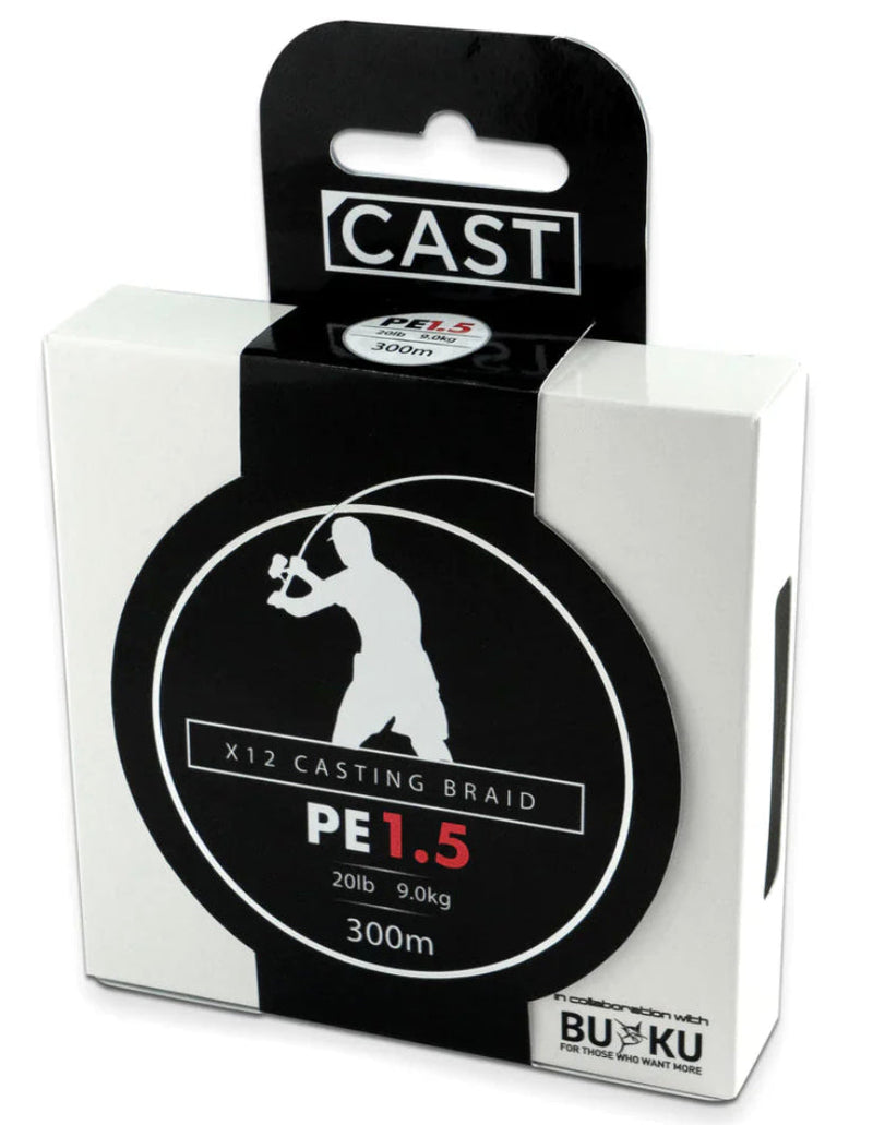 Load image into Gallery viewer, Cast Buku X12 Casting Braid [VAR:PE6- 80lb/400m]
