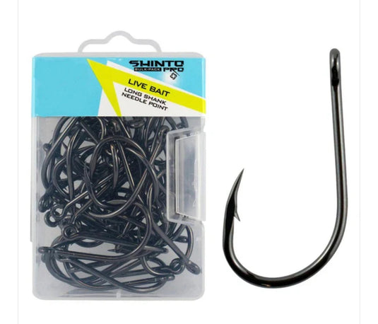 Shinto Pro Live Bait Long Shank Hooks (Bulk box) [SIZ:4/0]