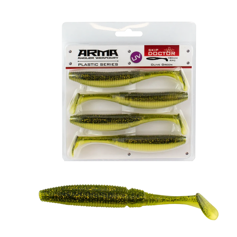 Load image into Gallery viewer, Arma Skip Doctor 130mm (4 Pack) [COL:Green Olive]
