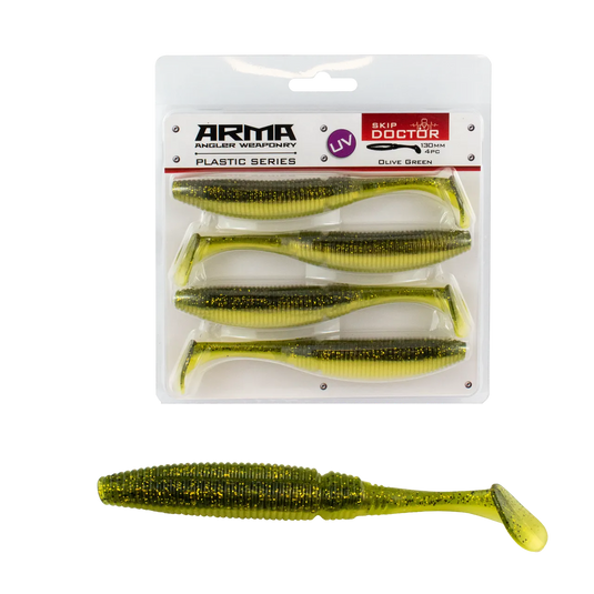 Arma Skip Doctor 130mm (4 Pack) [COL:Green Olive]