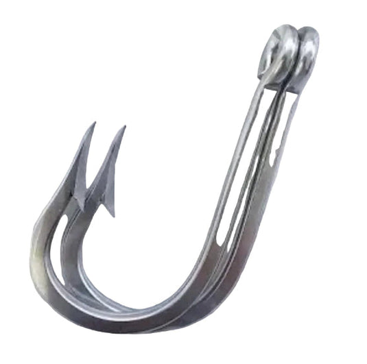 Hook'em Stainless Steel Shark Rigging Hooks 2pk [SIZ:12/0]