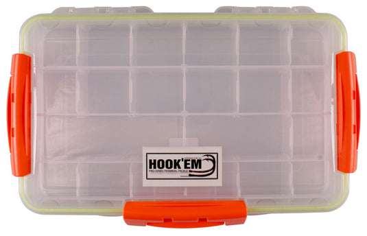 Hook'em Fluoro Waterproof Tackle Box [SIZ:Small]