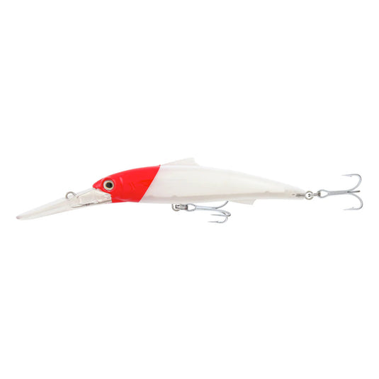 Samaki Pacemaker Minnow 180 DD [COL:White Red Head]