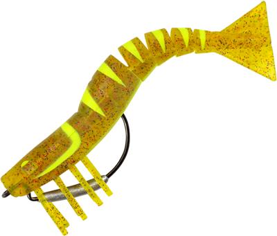 Load image into Gallery viewer, Samaki Live Shrimp 127mm [COL:Chartreuse Ginger Squid]
