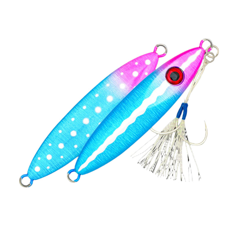 Load image into Gallery viewer, Fishcraft Trauma Jig 40g [COL:Blue Pink Silver]
