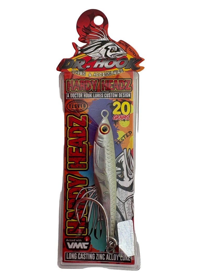 Load image into Gallery viewer, Dr Hook Lures Hardy Headz 20g [COL:Silver]
