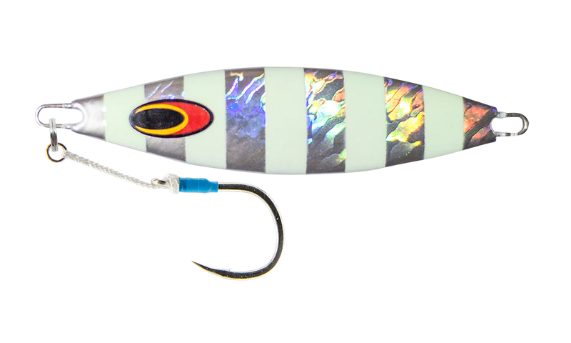 Load image into Gallery viewer, Nomad Buffalo Jig 180g [COL:Silver Glow Stripe]
