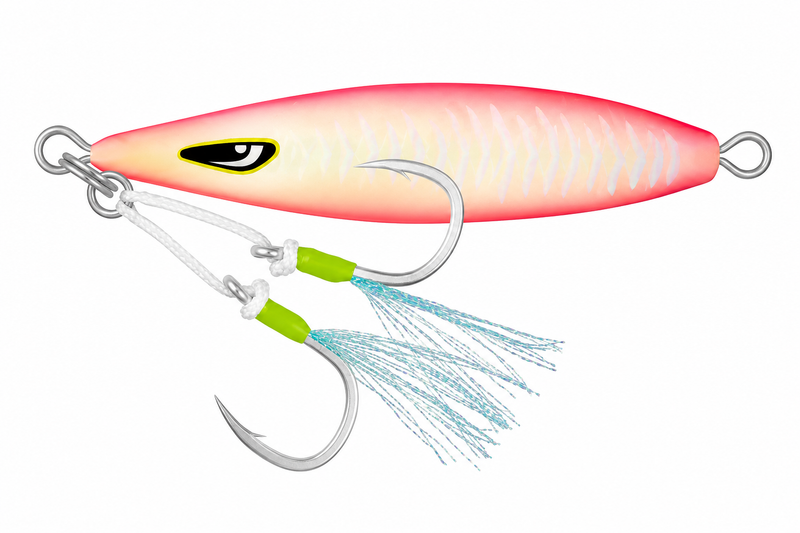 Load image into Gallery viewer, Nomad Gypsea Jig 120g [COL:Pink Glow Mackerel]
