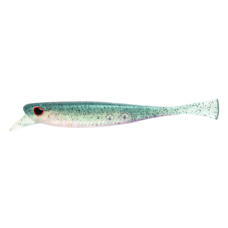 Load image into Gallery viewer, Nomad Live Ops Cobra Finesse Jerkshad 3.75" (5 Pack) [COL:Green Wakasagi]
