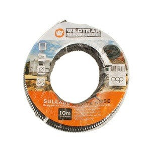 Wildtrak Portable 10m Waste Hose Outdoor Camping/Travel for Caravan/RV Black