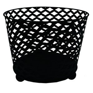 Wildtrak 38x31cm Iron Outdoor/Garden Fire Basket/Pit -  Black