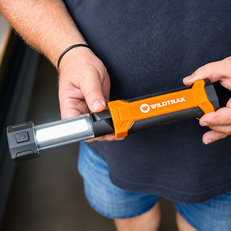 Load image into Gallery viewer, Wildtrak Rechargeable 300 Lumen Pullout Swivel Work Light
