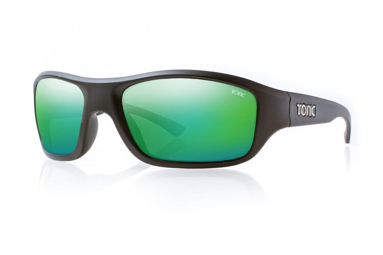 Load image into Gallery viewer, TONIC Eyewear - EVO [COL:Matte Black LEN:Green Mirror]
