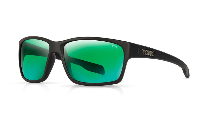 Load image into Gallery viewer, TONIC Eyewear - TITAN [COL:Matte Black LEN:Green Mirror]
