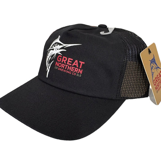 Great Northern Marlin Unstructured Trucker Cap - Black