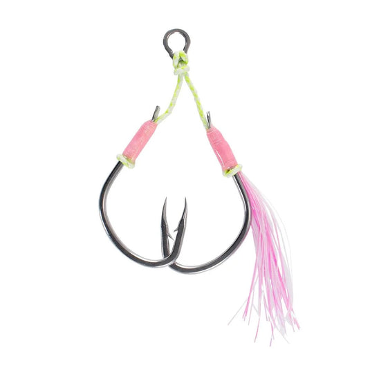 Vexed Twin Wire Core Assist Hooks [TIT:Pink Glow 3/0]