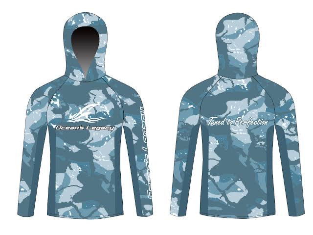 Load image into Gallery viewer, Ocean's Legacy Jersey - Hooded [SIZ:Lge COL:Blue Camo]
