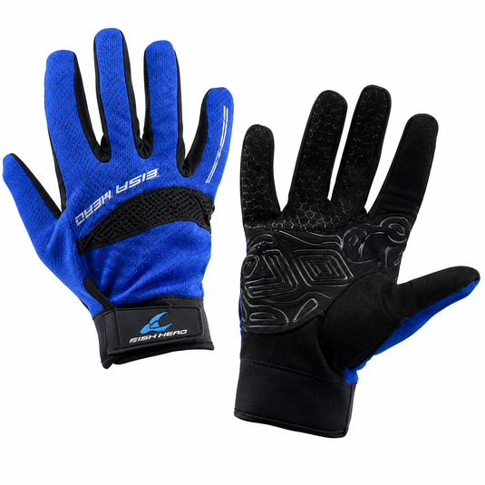 Ocean's Legacy Jigging Casting Gloves - Blue [SIZ:Med]