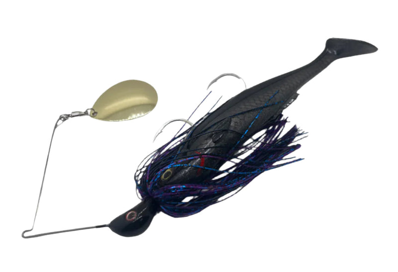 Load image into Gallery viewer, Spin Wright Beast Spinnerbait 7" 1oz [COL:Purple Nero]
