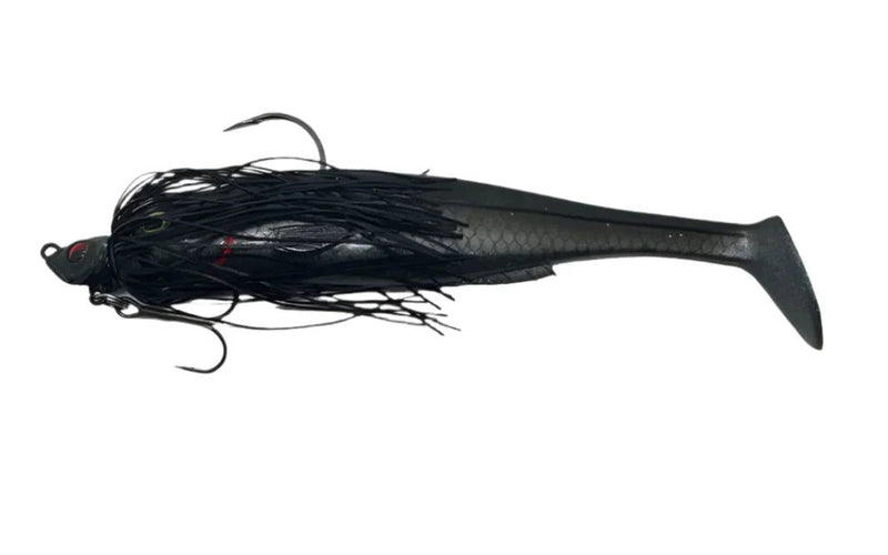 Load image into Gallery viewer, Spin Wright Swim Jig X Irukandji 7" 1/2oz [COL:Stealth Nero]
