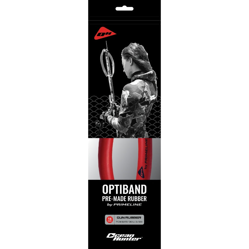 Load image into Gallery viewer, Ocean Hunter Primeline Optiband Pre-made 14mm RED
