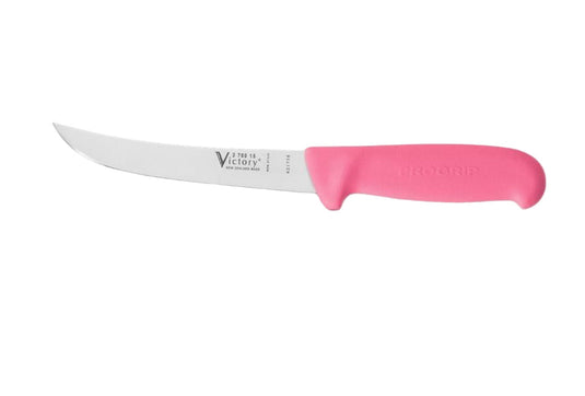 Victory Pro Grip Pink 15cm Curved Boning Knife