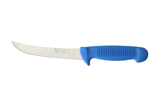 Victory Pro Grip Blue 15cm Curved Boning Knife