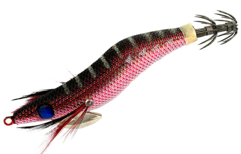 Load image into Gallery viewer, Black Magic Squid Jig 2.5 [COL:Black Red Natural BM1]
