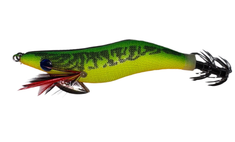 Load image into Gallery viewer, Black Magic Squid Jig 2.5 [COL:Super Lumo BM9]
